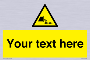 Custom Warning sewage effluent outfall